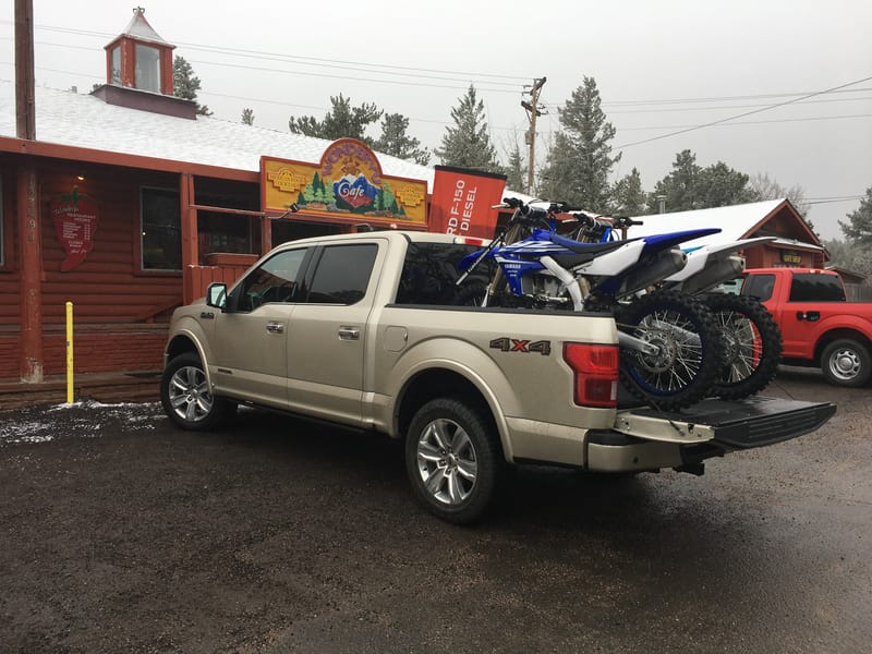 Hauling Dirt Bikes With The 2018 Ford F-150 Diesel