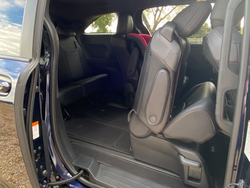 Third Row Access In The 2022 Toyota Sienna Minivan. Photo: Erica Mueller