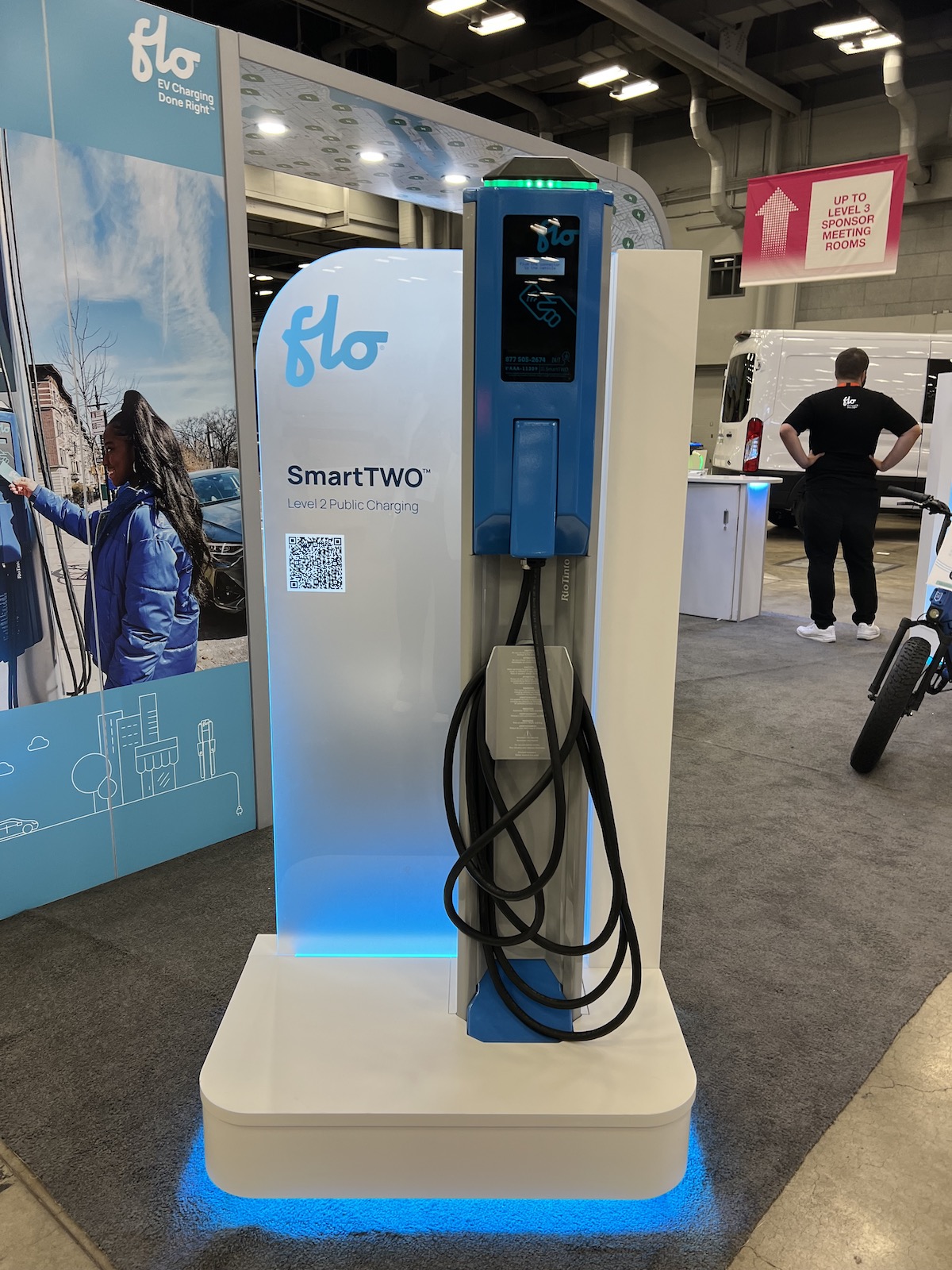 A Flo Electric Car Charging Unit.