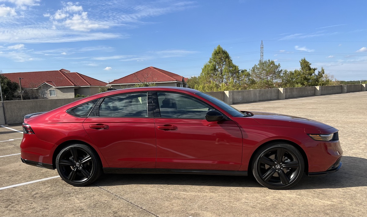 A Side View Of The 2023 Honda Accord Hybrid Sport