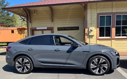 A Side View Of The Audi Q8 E-Tron Sportback