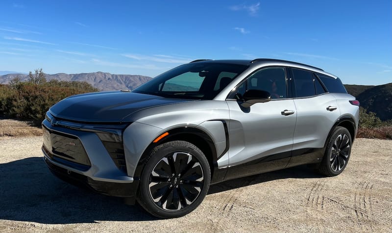 A Side View Of The Chevy Blazer Ev