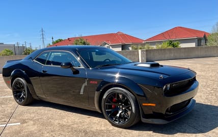 A Side View Of The Iconic Dodge Challenger Shakedown Edition