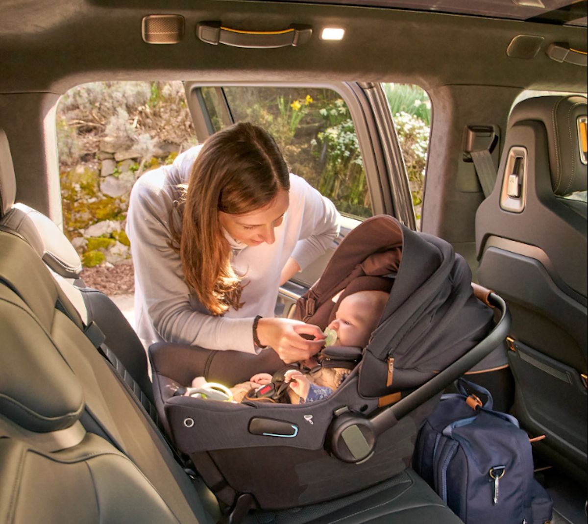 Evs and child car seats Rivian