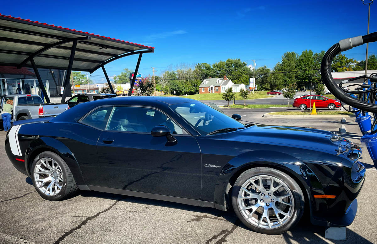 A Girls Guide To Cars | 2023 Dodge Challenger Black Ghost Last Call Edition - Getting The Black Ghost Ready At The Car Wash For Its Trip To The 2023 Holley Moparty Cameron Aubernon