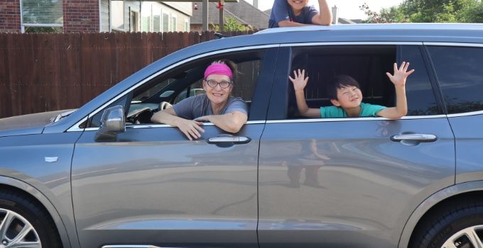 Mom And Son In Car