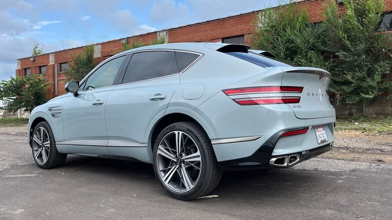 The Rear Quarter View Of The 2025 Genesis Gv80 Coupe