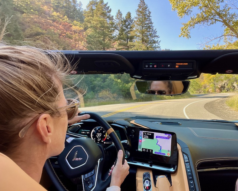 Driving On Some Twisty Roads In The 2023 Chevrolet Corvette Stingray. Photo: Rich Lacey