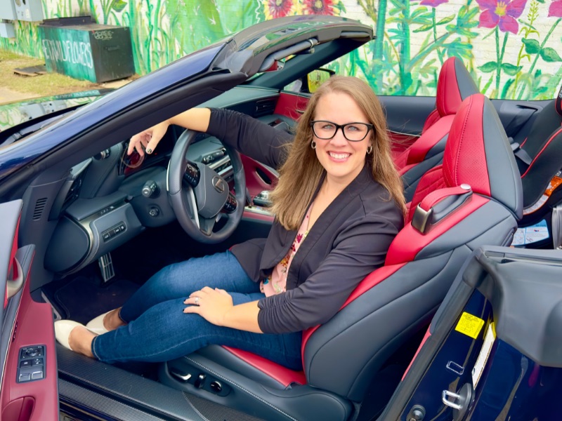 Me Channeling My Inner Dora Milaje In The Lc 500 Convertible. Photo: Holli Fourniquet