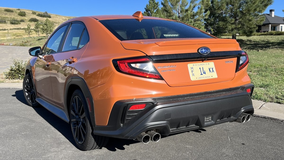 Rear Corner Angle Of The Wrx