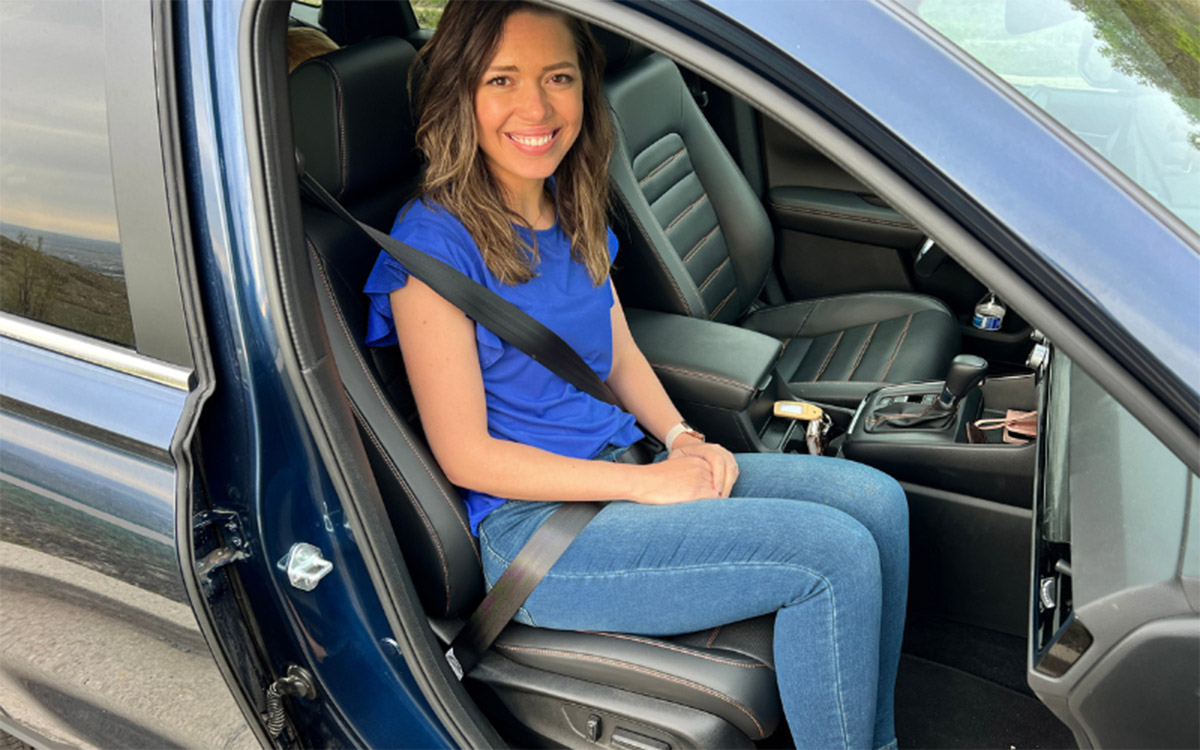 Loved How Comfortable The Seats Were In The 2023 Honda Cr-V Hybrid Sport Touring. Photo By Allison Bell