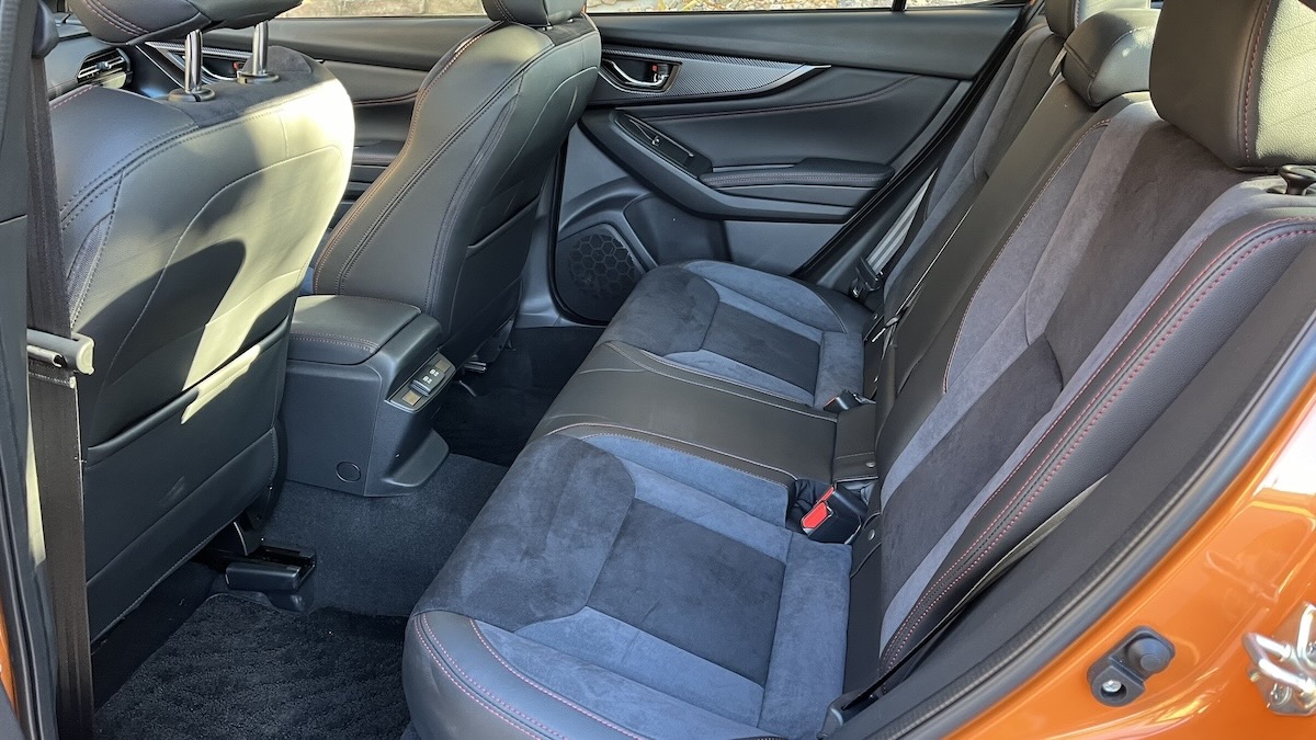 The Rear Seat Of The Subaru Wrx Is Sparse But Comfortable