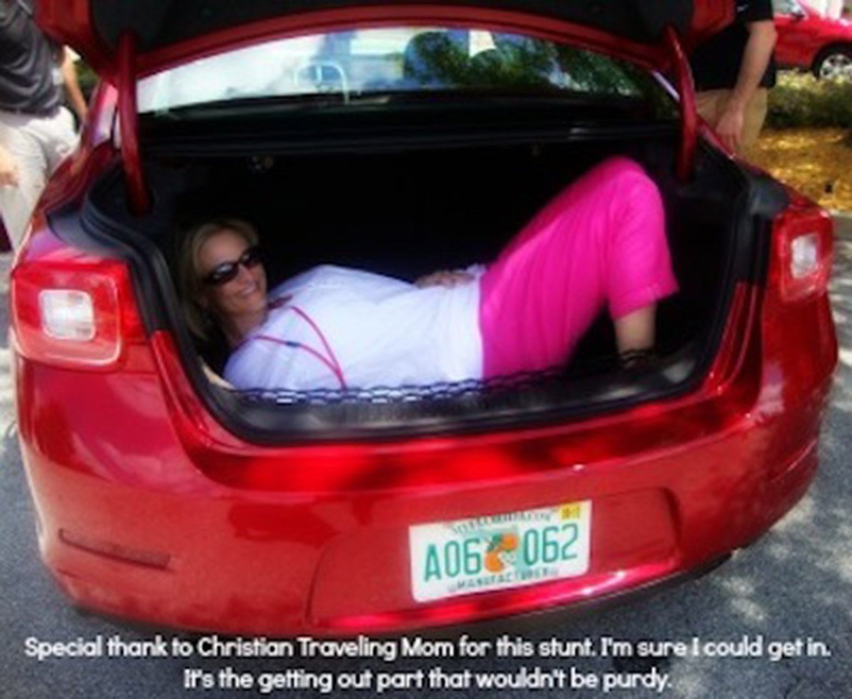 This Is How We Test The Trunk Space Around Here.