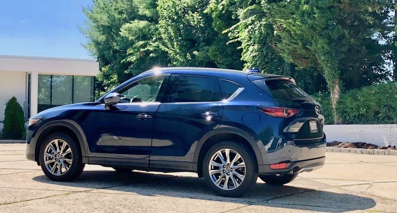 Blue Exterior Of A 2 Row Suv Parked Outside 