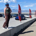 Me With The Sports Cars At The Track With The Supra Manuals. Photo: Toyota