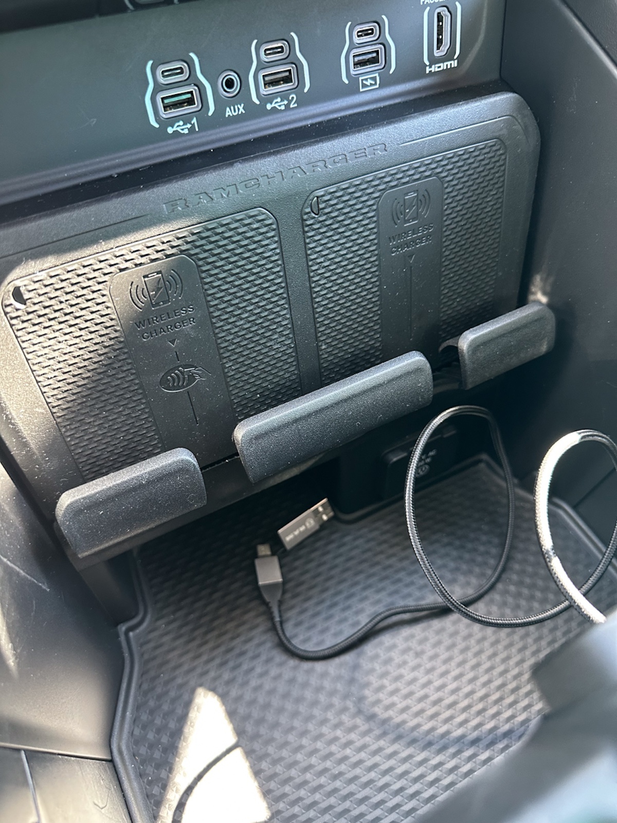 Not One But Two Wireless Phone Chargers In The 2025 Ram 1500