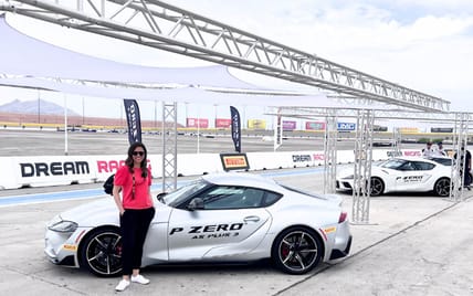 The First Thing I Got To Do Was Test Pirelli'S New P Zero As Plus 3 Tires On The Track In This Toyota Supra.