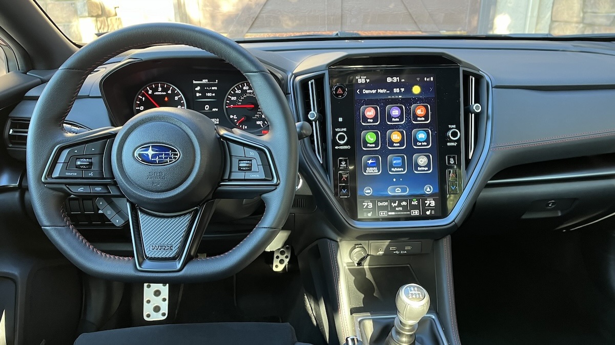 The View From The Drivers Seat Of The Subaru Wrx