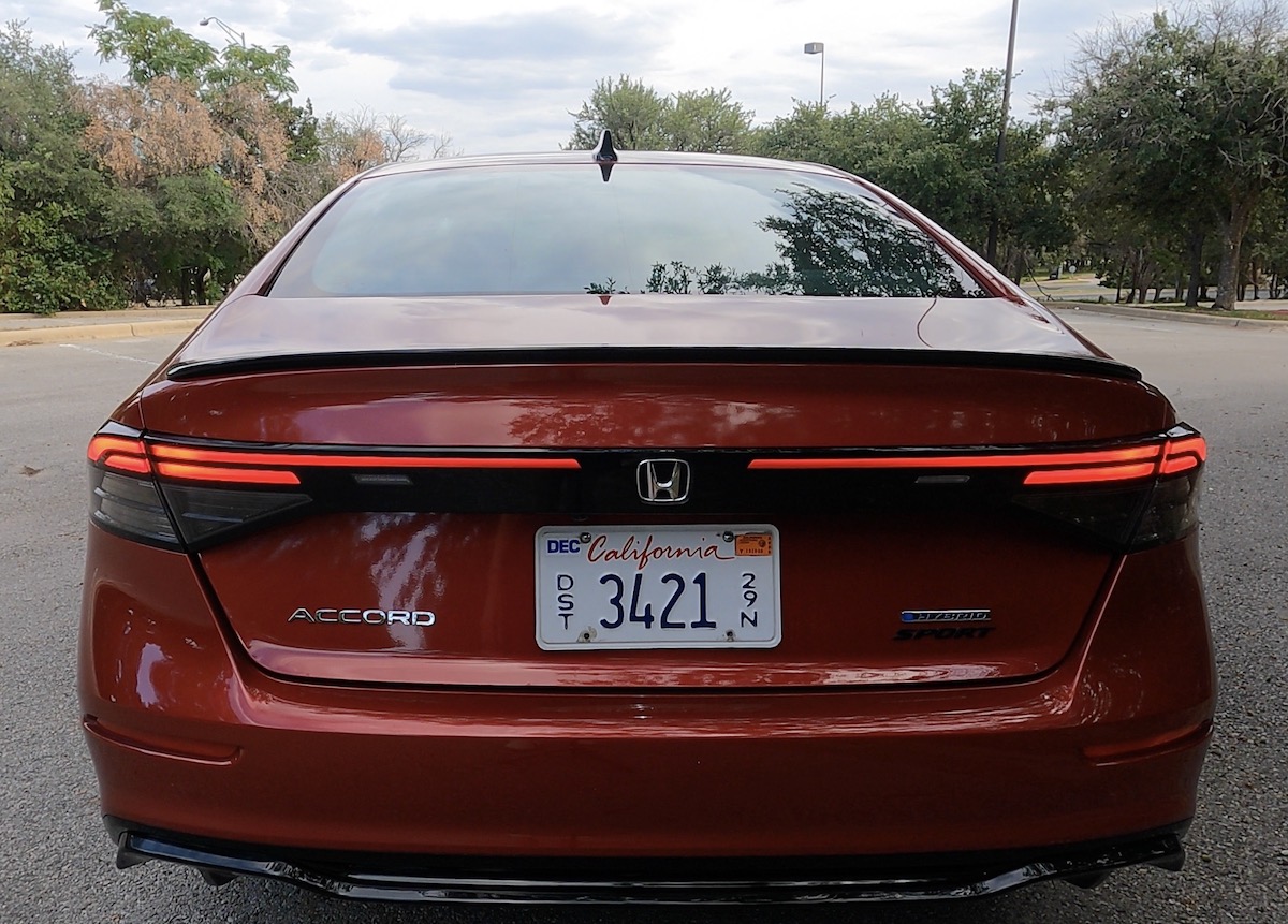 Rear End And Tail Lights On The 2023 Honda Accord Sport