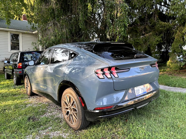 Rear End Of The 2024 Ford Mustang Mach-E Premium