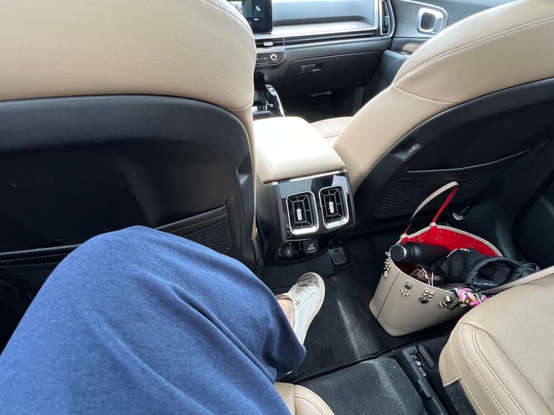 Rear Leg Room In The Kia Sorento X-Pro