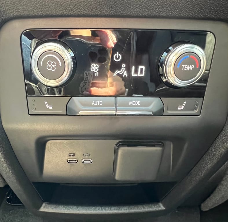 Rear Seat Controls In The 2024 Gmc Acadia Denali