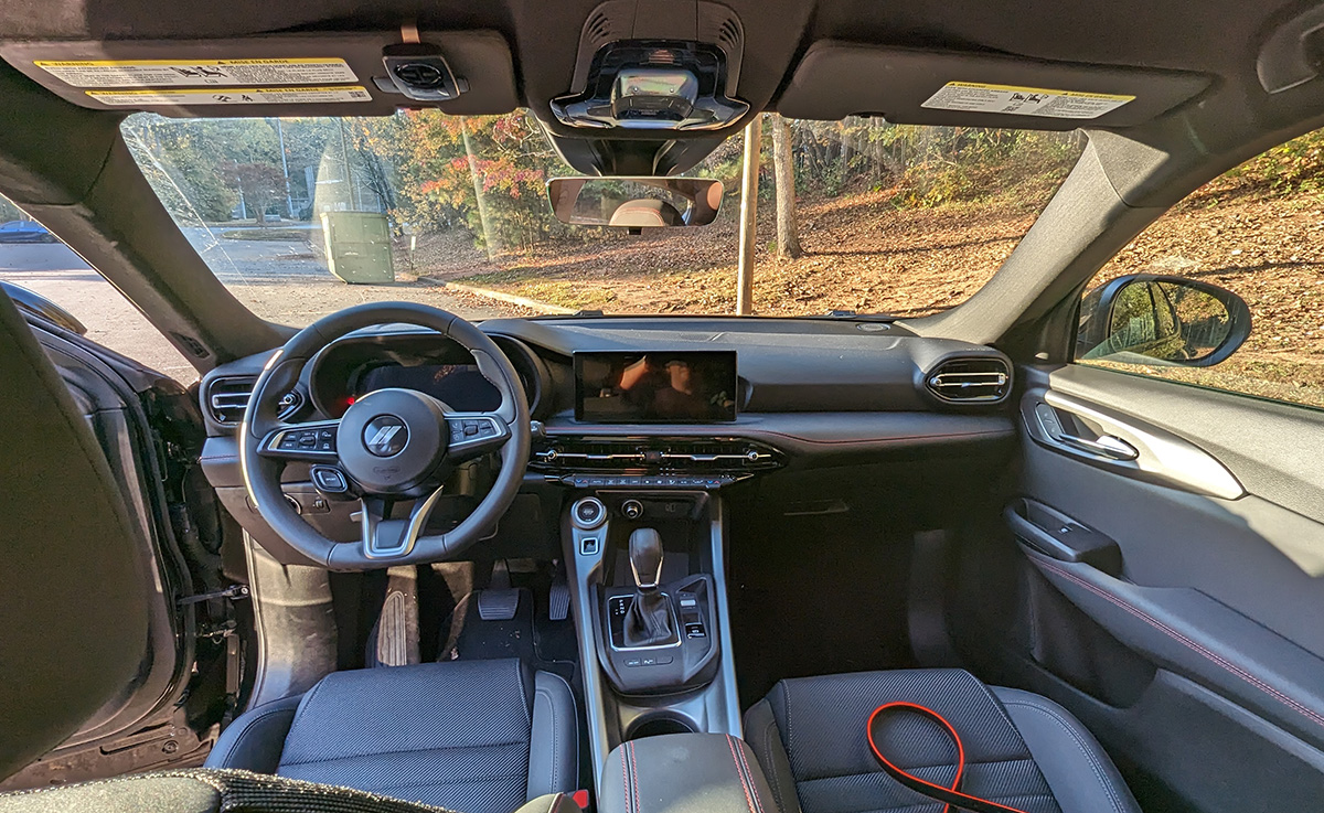 Rear Seat Views In The Dodge Hornet. 