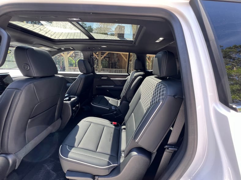 Rear Seats In The 2024 Gmc Acadia Denali