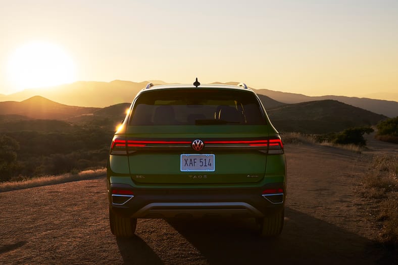 Rear Tail Light Bar On The 2025 Vw Taos