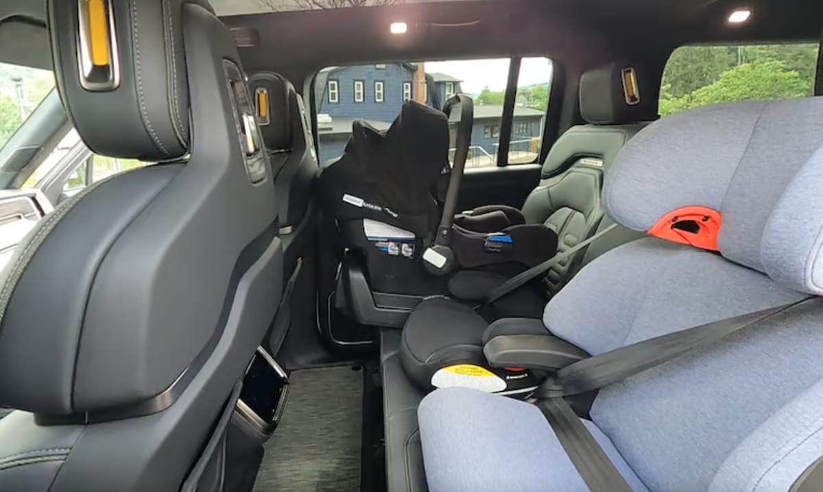 Rivian R1S SUV best child car seats