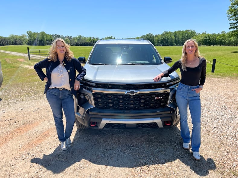 Scotty And Jana Before Heading Out On The Off Road Course In The Chevrolet Traverse