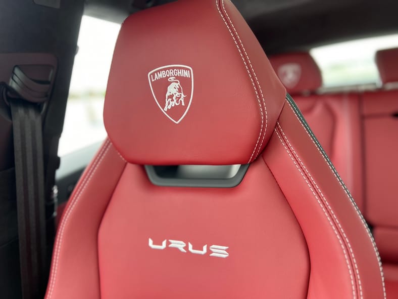 Sport Seats In The Lamborghini Urus S Are Emblazoned With The Badge And Urus Name