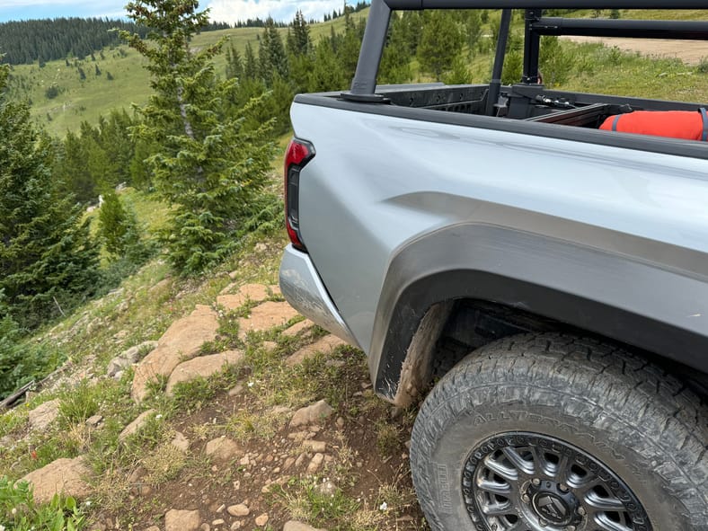 Thanks To A Great Rear View Camera And A Spotter We Got This Close To The Edge Of The Mountain On Our Overlanding Trip Thanks To Ebay Motors