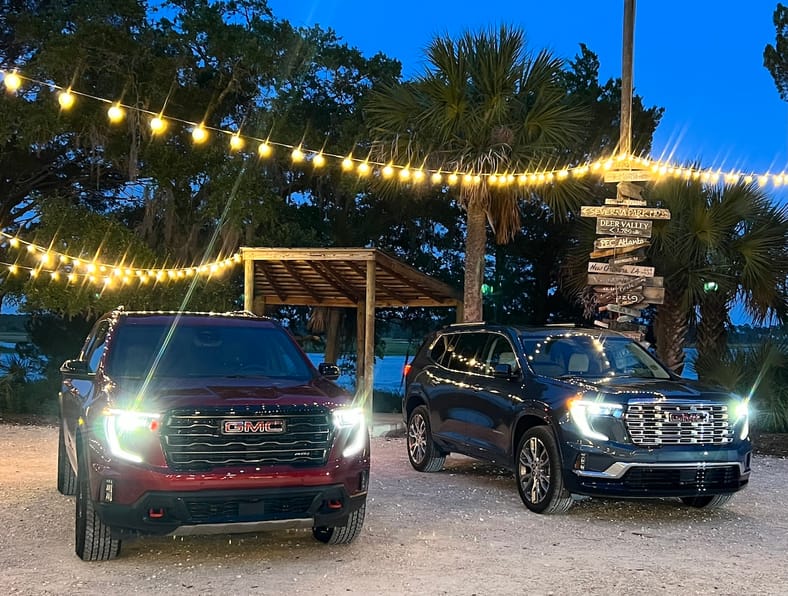 The 2024 Gmc Acadia At4 (Left) And Denali (Right)