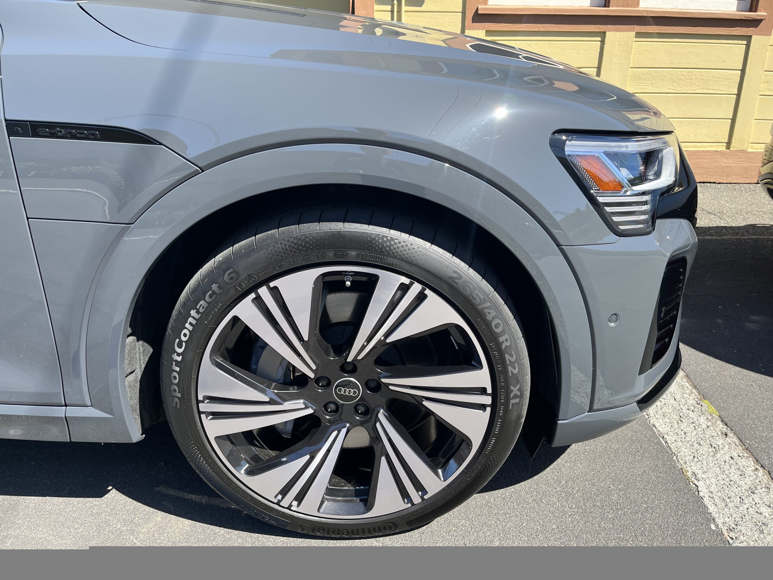 The Audi E-Tron Badge And Its Fancy Wheels