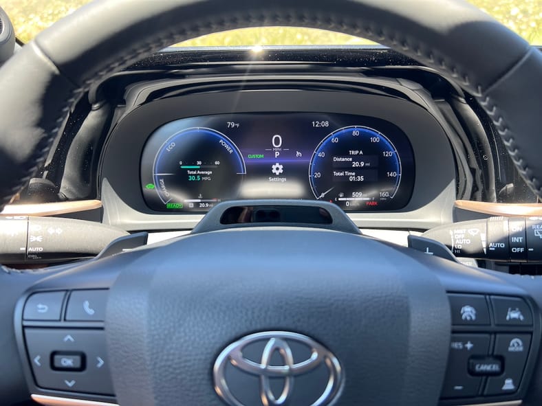 The Digital Rear View Mirror In The 2025 Toyota Crown Signia