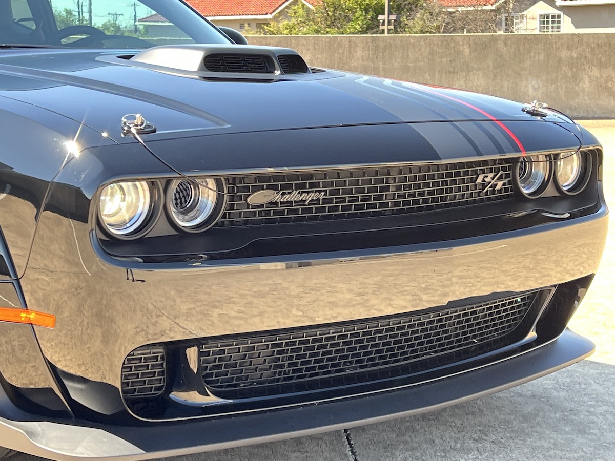 The Front Face Of The Dodge Challenger