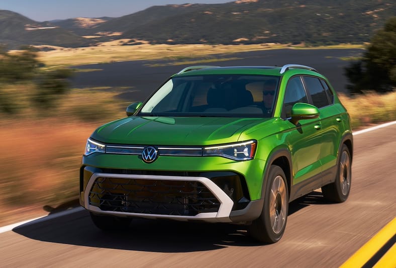 The Front Light Bar Is Clear On The 2025 Vw Taos Even In Daylight