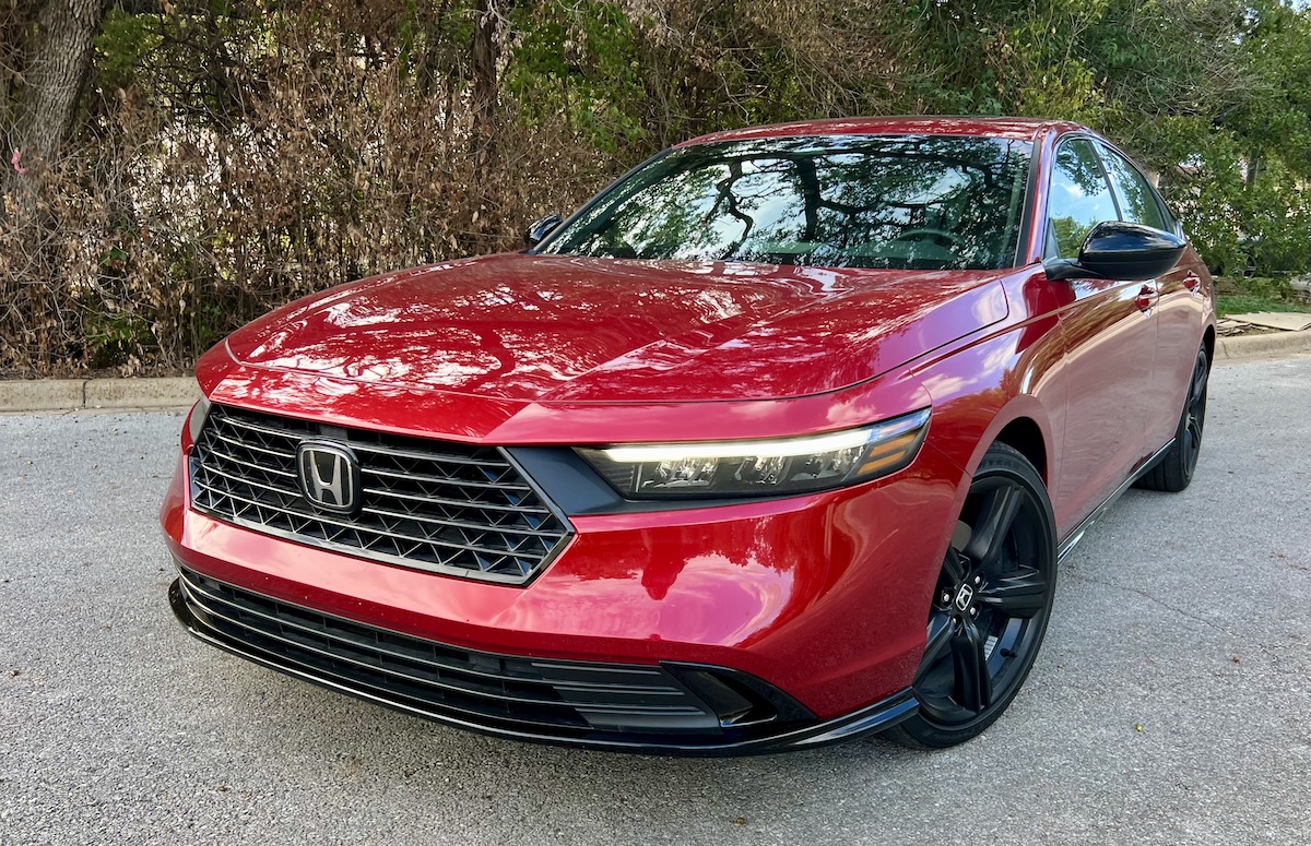 The Front Of The 2023 Honda Accord Hybrid Sport