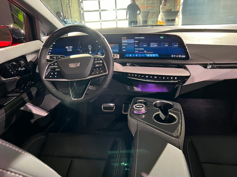 The Front Seat In The 2025 Cadillac Optiq