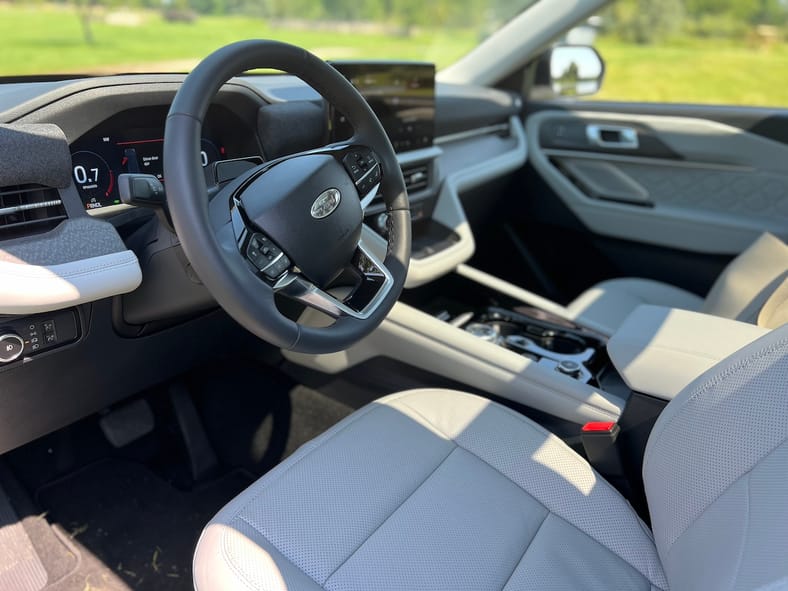 The Front Seat In The 2025 Ford Explorer