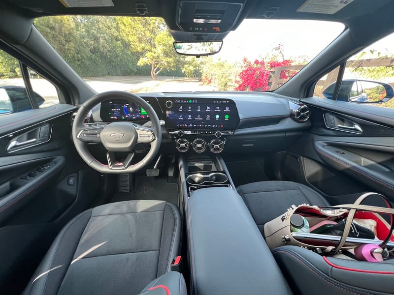 The Front Seat In The Chevy Blazer Ev