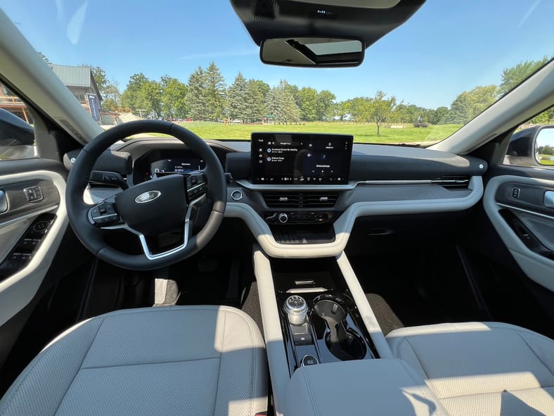 The Front Seat Of The 2025 Ford Explorer