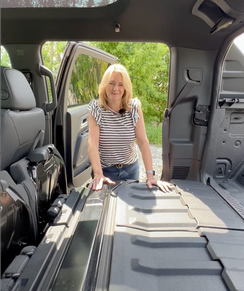 The Fully Open Midgate In The Chevrolet Silverado Ev