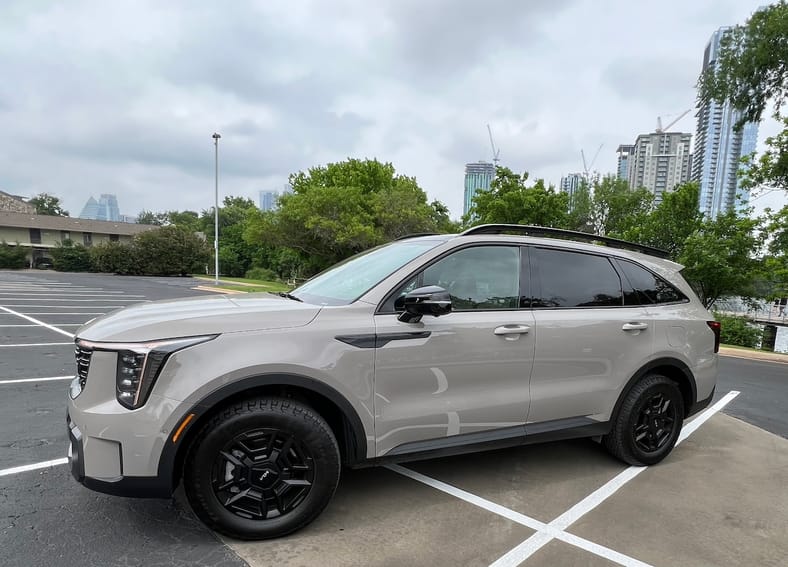 The-Kia-Sorento-X-Pro-Looks-Sharp-In-Road-Rider-Brown-With-Black-Accents-1