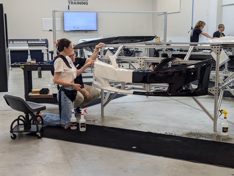 The Lab Where Students Learn To Apply Xpel Paint Protection Film