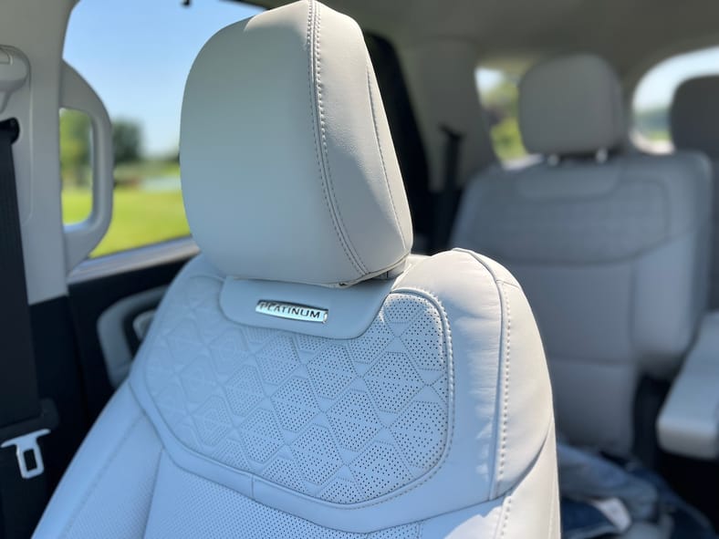 The Platinum Version Of The 2025 Ford Explorer Has Leather Seats