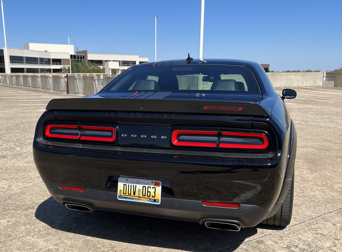 The Rear End Of The Dodge Challenger Shakedown Edition