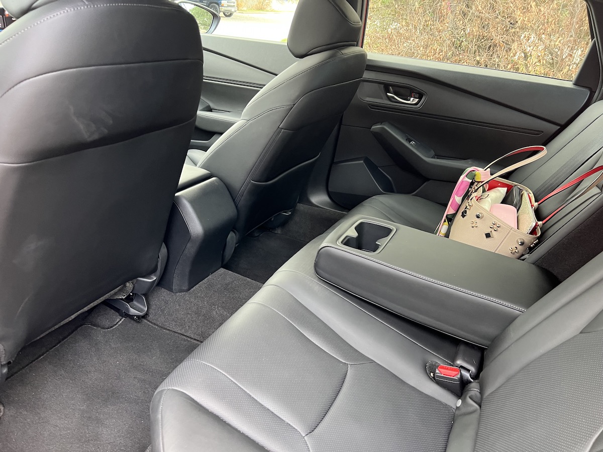 The Roomy Rear Seat In The 2023 Honda Accord Hybrid Sport