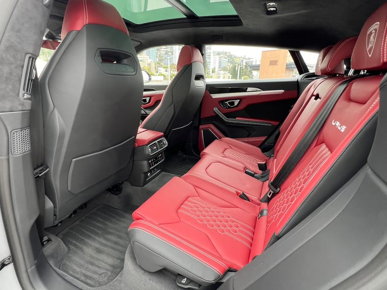 The Roomy Rear Seat In The Lamborghini Urus S